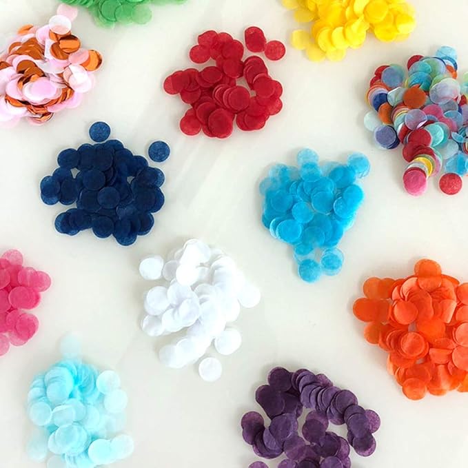 Orange Confetti 15mm Tissue Paper Confetti Circle Filled Balloons or Table Party Decoration 5000 pcs
