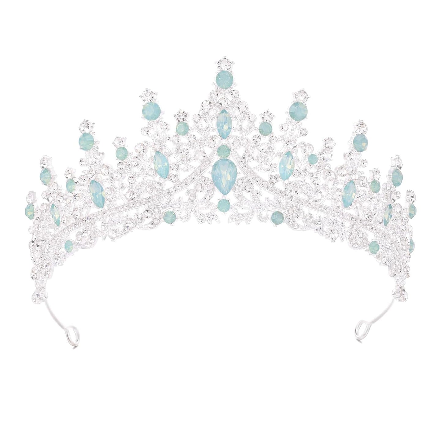 Baroque Tiara for Women Crystal Queen Crowns Rhinestone Princess Tiaras for Girl Wedding Headband for Bride Hair Accessories for Halloween Costume Birthday Party Prom Mother's Gifts