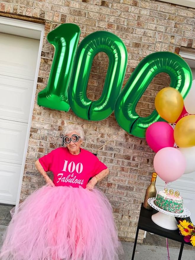 Number 0 Balloons 40 Inch Dark Green Number Balloons for 10 20 30 40 50 60 70 80 90 100 Numbers Balloon Birthday Decorations Wedding Event Baby Shower