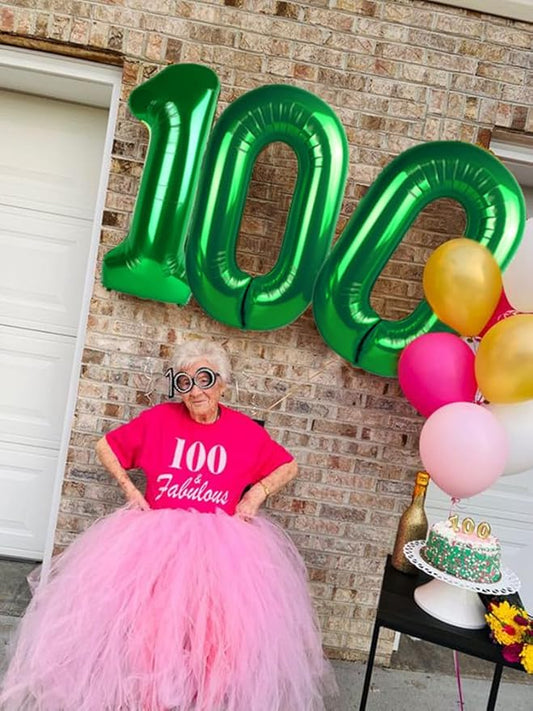 Number 0 Balloons 40 Inch Dark Green Number Balloons for 10 20 30 40 50 60 70 80 90 100 Numbers Balloon Birthday Decorations Wedding Event Baby Shower