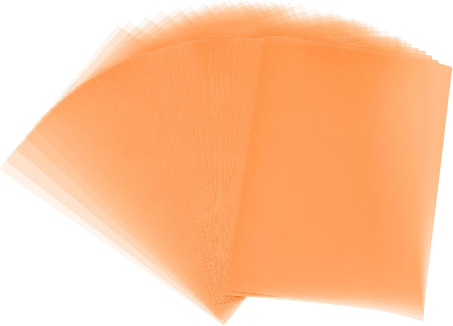 PATIKIL 65 Sheets Vellum Paper 5x7, Vellum Paper Printable Translucent Paper 100GSM for Invitations Printing, Orange