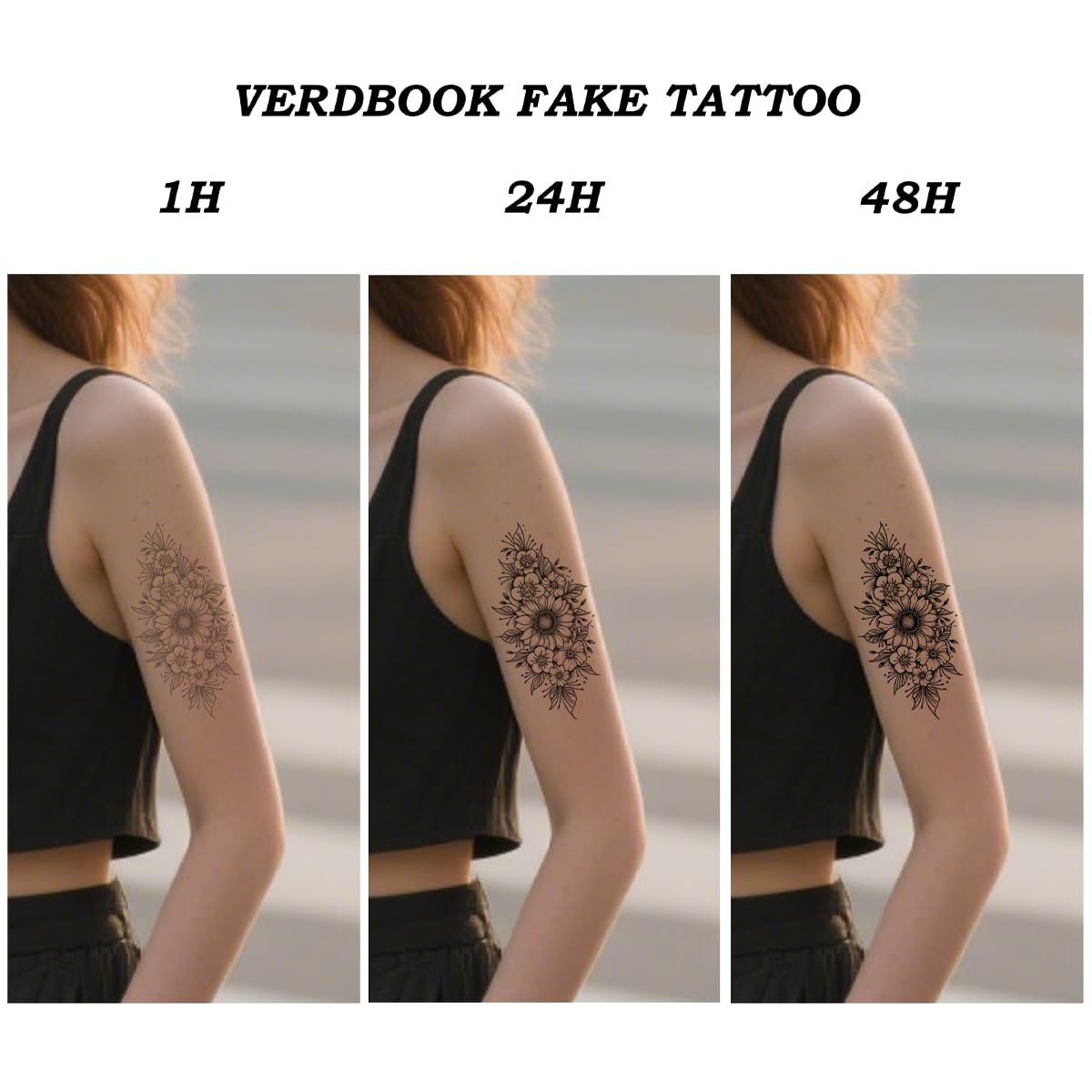Waterproof Temporary Tattoos: 2-Sheet Tattoo Kit with Realistic Body Stickers, Semi-Permanent Tattoos for Adults Lasting 7-15 Days – Safe for Men & Women, Butterfly Style