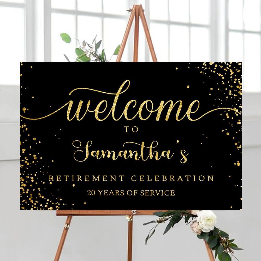 Personalized Retirement Yard Sign, Retirement Celebration Welcome Sign, Retirement Party Sign, Retirement Decorations, Retirement Outdoor Sign, Retirement Home Decor, Retirement Celebration Sign #12