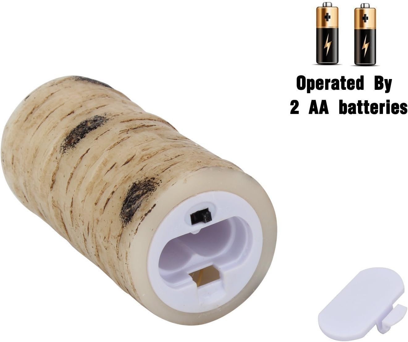 antizer Flameless Candles Birch Bark Effect Battery Operated Candles 4" 5" 6" 7" 8" 9" Set of 9 Real Wax Pillar LED Candles Each Candle 2.2" Diameter with 10-Key Remote Control 2/4/6/8 Hours Timer