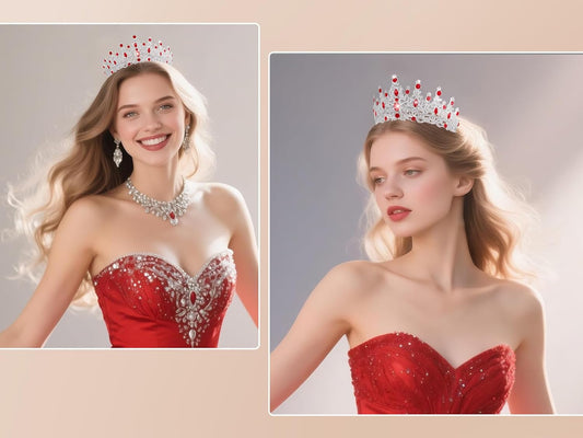 Kamirola Crystal Crowns and Tiaras Headband for Girl or Women Birthday Party Wedding Prom Bridal Halloween Christmas （TR19）