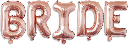 32 Inch Bride Balloons, Rose Gold Bride To Be Balloon For Bridal Shower Decor,Bachelorette Party Decorations, Engagement Party Supplies