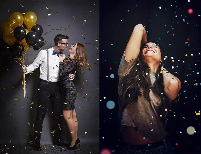 Black Confetti 15mm Tissue Paper Biodegradable Confetti Filled Balloons or Table Party Wedding Decoration 5000 pcs