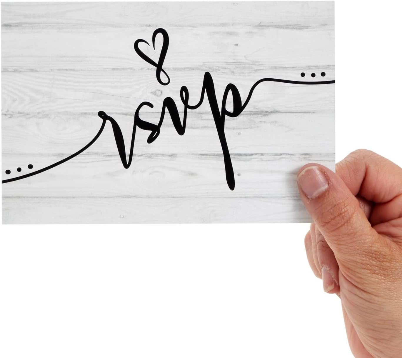 Sustainable Greetings Vintage RSVP Postcards - Envelope-Free Postcard Mailing - Rustic Wedding Shower Cards & Birthday Invitations - Card Stock Bulk Postcards - 4 x 6 in, Pack of 60