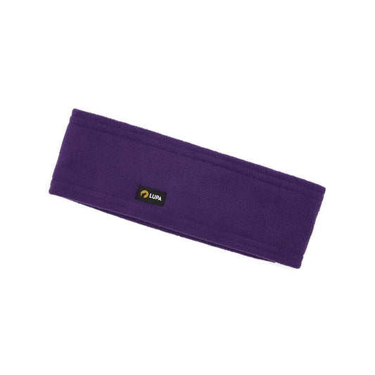 Lupa Handmade Unisex Triple-Layer Micro Fleece Headband - Ear Warmers for Women & Men - Ears Cover (Dark Purple)