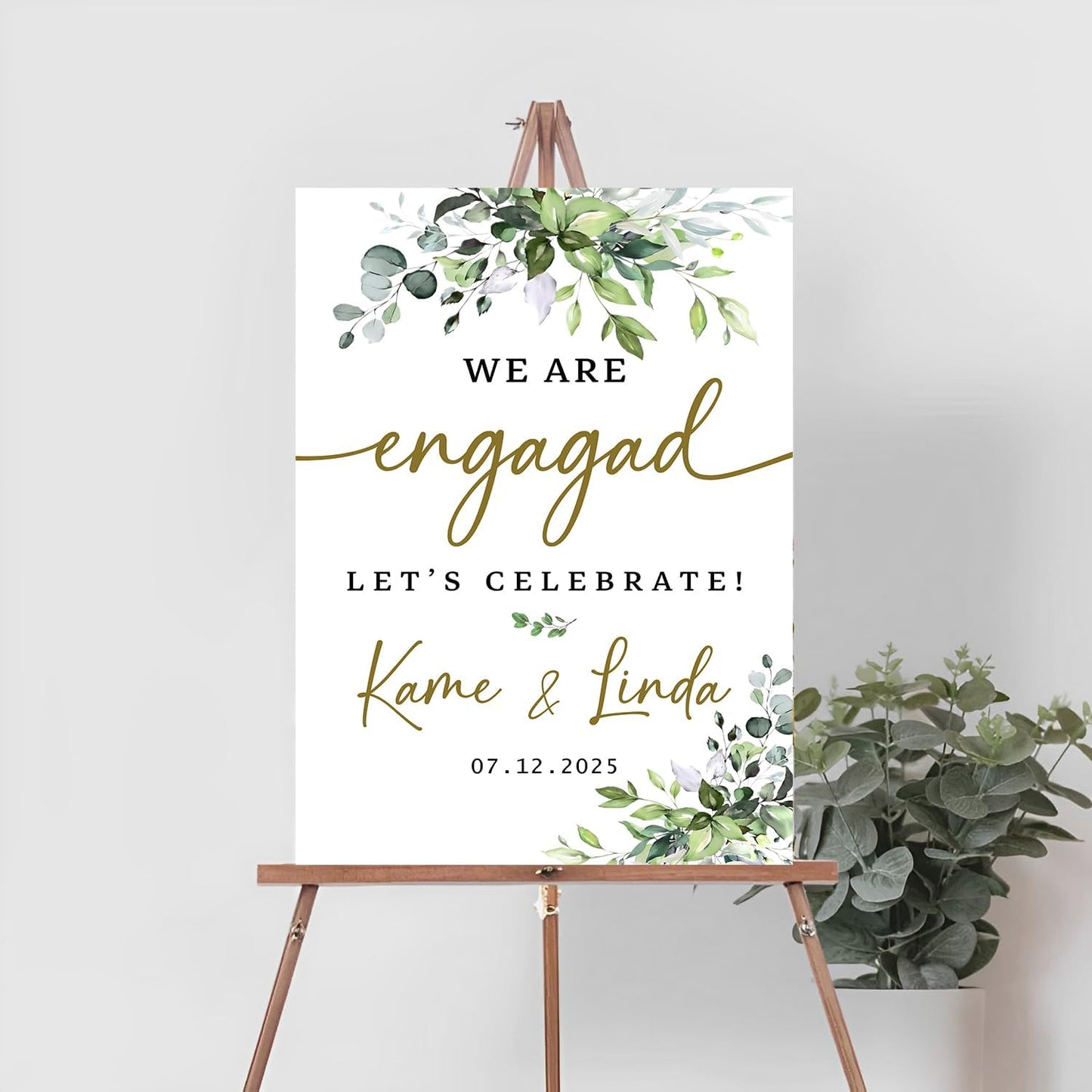 Engaged Decorations - Engagement Welcome Signs For Party