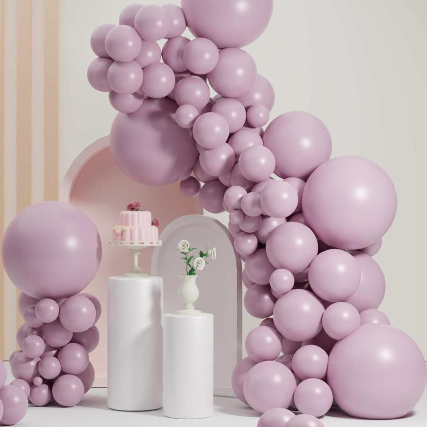 Taro Purple Balloons, Scmdoti Taro Purple Balloons Different Sizes 18 12 10 5 Inches, Purples Balloon Garland Arch for Birthday Baby Shower Graduation Wedding Anniversary Party Decorations(TaroPurple)