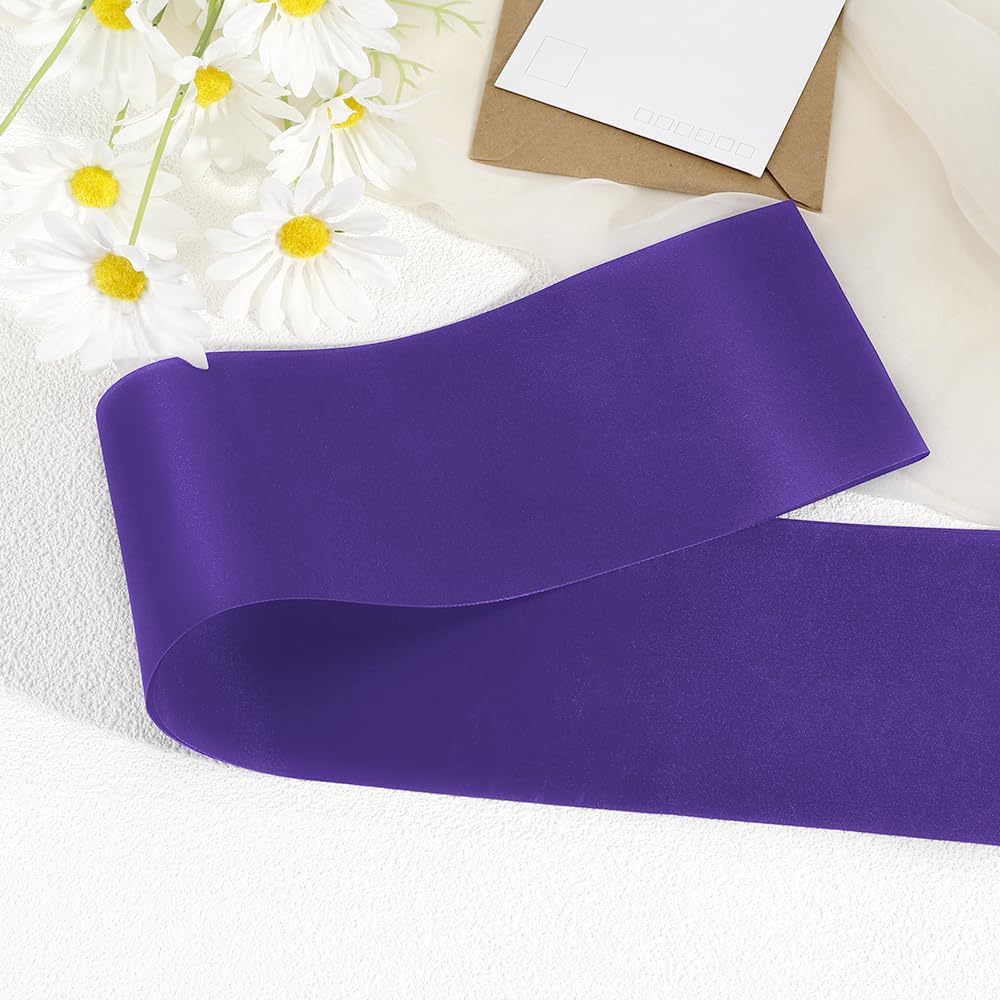 Blank Satin Sash Birthday Sash For Women Bride To Be Sash 12pcs Purple Sash Bachelorette Party Favors Sashes For Birthday, Graduation, Weeding, Beauty Pageant, Homecoming, DIY, Make Your Own Sahes