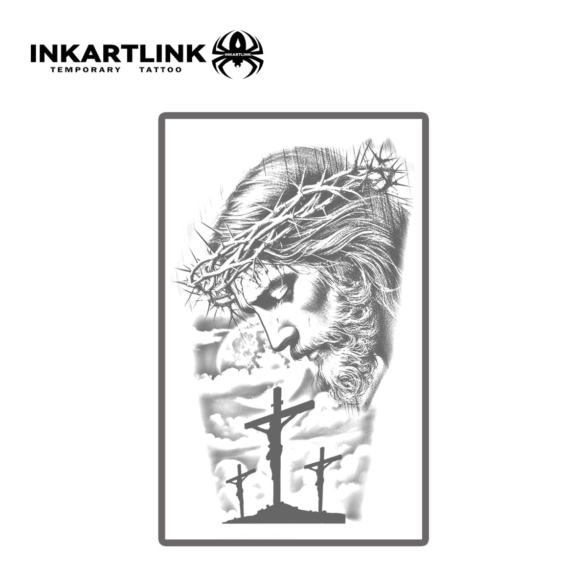 INKARTLINK Tattoo Tech, 2 Sheets Extra Large Semi Permanent Tattoo, Temporary Tattoos, Last 1-2 Weeks, Waterproof, Realistic Look, No Adhesive, （Mythology Design)305