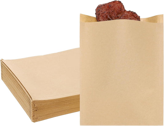 PATIKIL 4.72x6.5 Inch Paper Sandwich Bags, 100 Pcs Pastry Bag Small Pastry Bags Cookie Sleeves Food Packaging for Bakery Treats, Light Brown