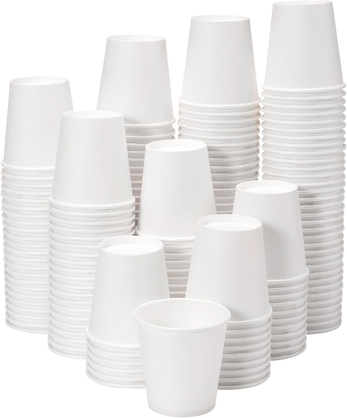 RACETOP [3 oz 500 pack] Disposable Paper Bathroom Cups, Small Coffee Cups, Mouthwash Cups, Bath Paper Cups Ideal for Bathroom, Mouthwash (3oz 500count) (500)