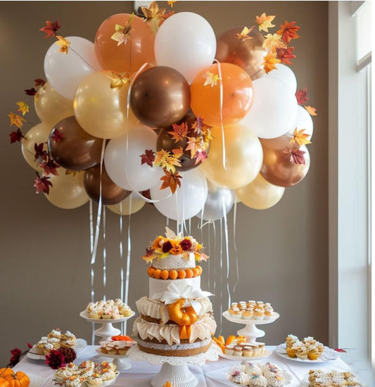 Brown Balloons Blush Dark Brown Balloon, 50pcs 12 Inch Neutral Balloons Retro Coffee Brown Apricot Sand White Latex Balloon for Thanksgiving Wedding Birthday Theme Party Decorations