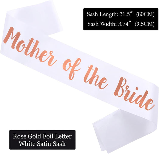 Mother of the Bride Sash, Engagement Gifts for the Mother of the Bride for Bridal Shower & Wedding Party