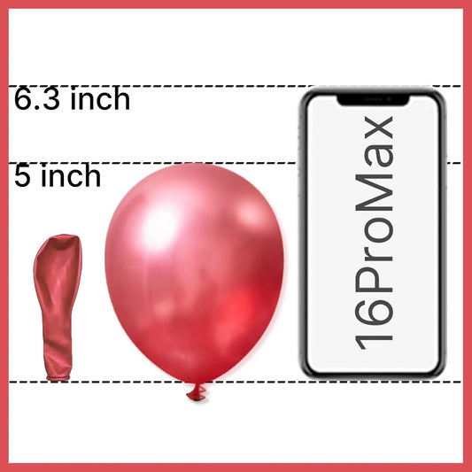 PartyWoo Metallic Pink Balloons 100pcs 5 Inch Chrome Hot Pink Magenta Fuchsia Balloons for Birthday Anniversary Bachelorette Wedding Baby Shower Gender Reveal 1950s Party Decorations Pink-G104