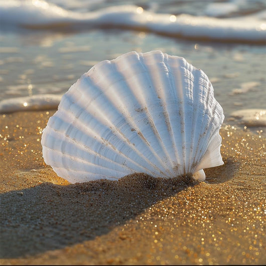 HappyFiller 30 PCs 2-3 Inch White Natural Scallop Seashells Decorative Sea Shells for DIY Painting Projects,Coastal Crafts,Beach Theme Decor,Wedding Centerpieces,Home Decorations,Vase Fillers