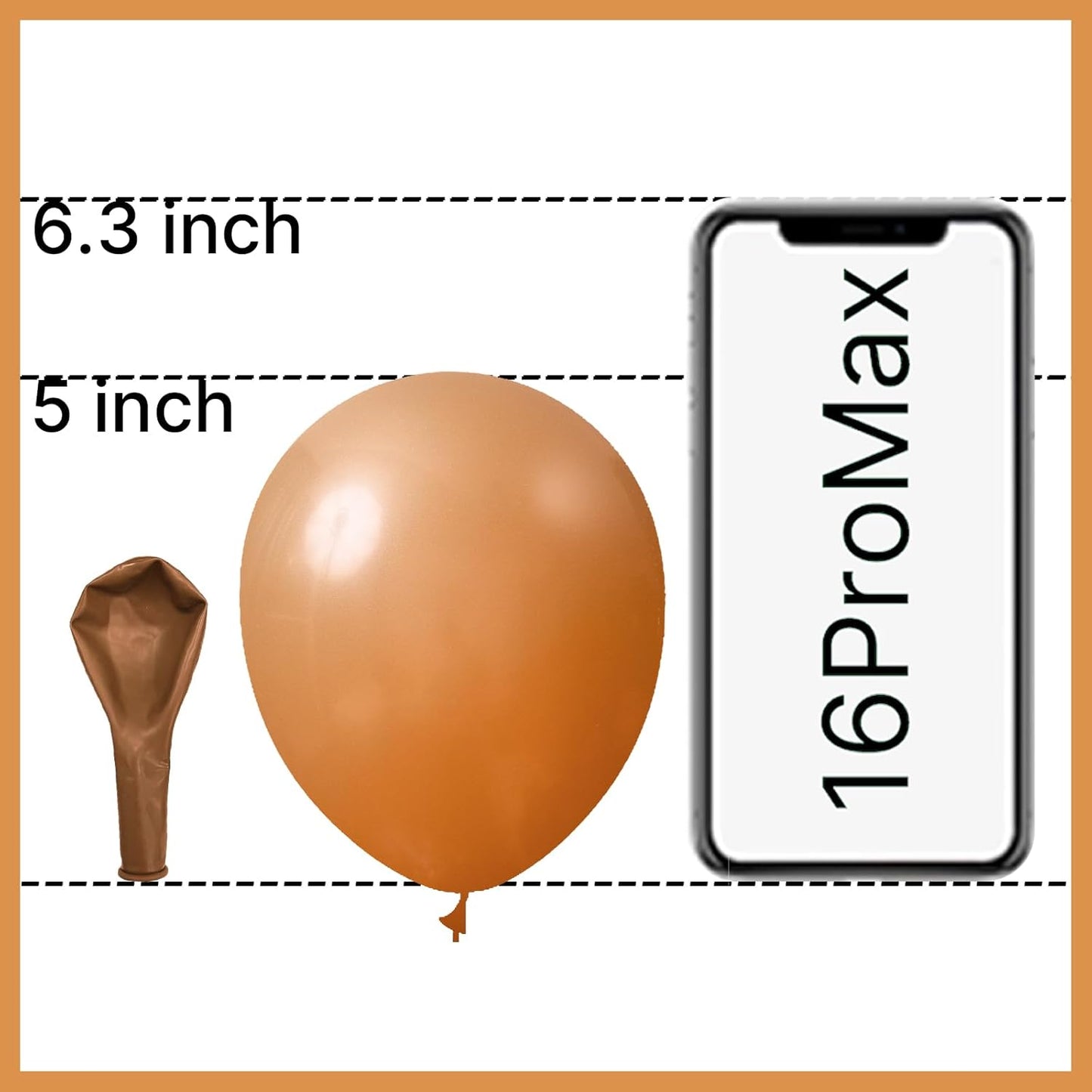 PartyWoo Tan Balloons 100pcs 5 Inch Boho Neutral Light Brown Coffee Fall Latex Helium Balloons for Graduation Birthday Safari Boy Baby Shower Jungle Cowgirl Woodland Party Decorations Brown-F10