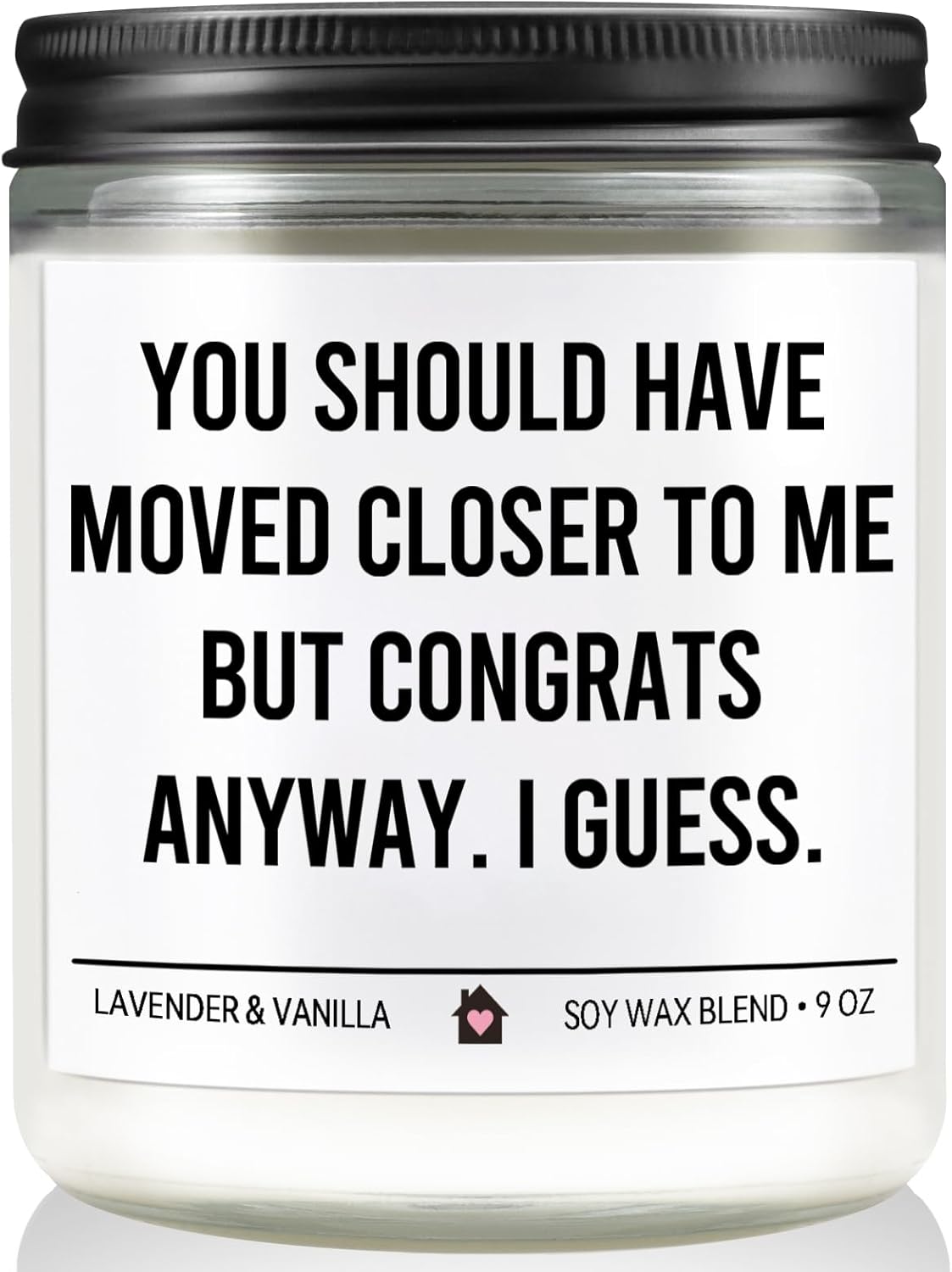KISSHAKE House Warming Gifts New Home Gift Ideas, Funny Housewarming Gifts New Home Essentials for Women & Men, Unique House Warming Gift Apartment Decor Housewarming Party Decorations, 9oz Soy Candle