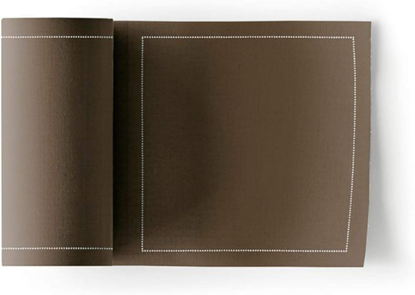 MY DRAP Cocktail Napkins, Reusable Cotton Napkins on a Roll 4.5 x 4.5 IN (100 Napkins, Taupe)