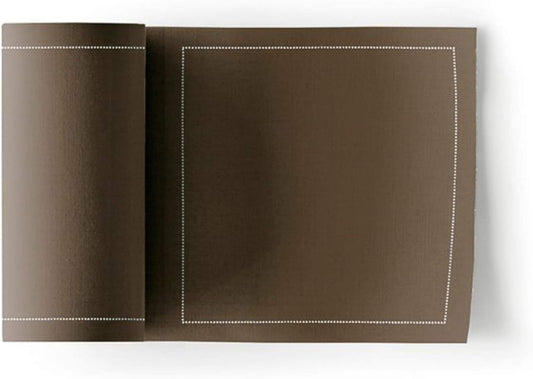MY DRAP Cocktail Napkins, Reusable Cotton Napkins on a Roll 4.5 x 4.5 IN (100 Napkins, Taupe)