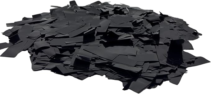 Confetti Sky [6 Pack] 12 Inch Confetti Cannons | Black Confetti Poppers for Wedding Celebration, Birthday Party, Pranks, Graduation, Christmas Eve and New Year Celebration