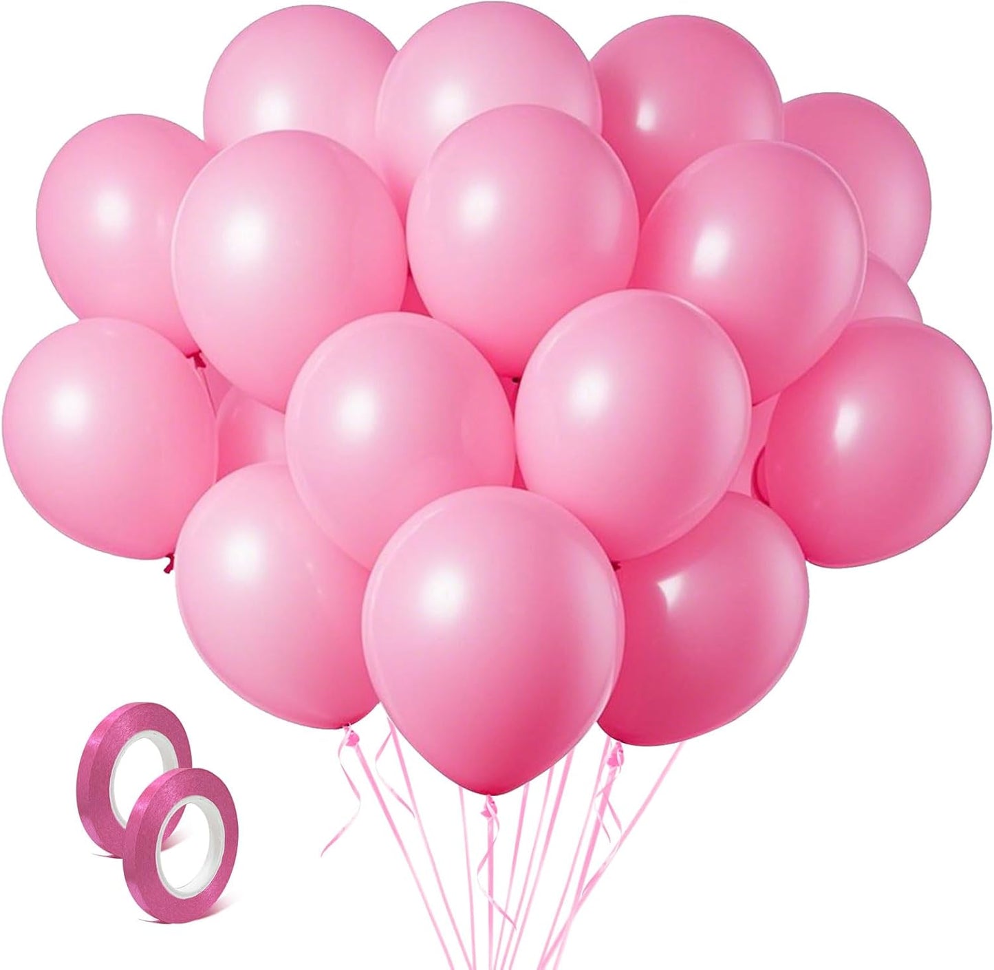 Pink Balloons Pink Birthday Decorations 10 Pack 36 inch Round Gender Reveal Ballons for Birthday Wedding Anniversary Baby Shower Gender Reveal Party Decoration