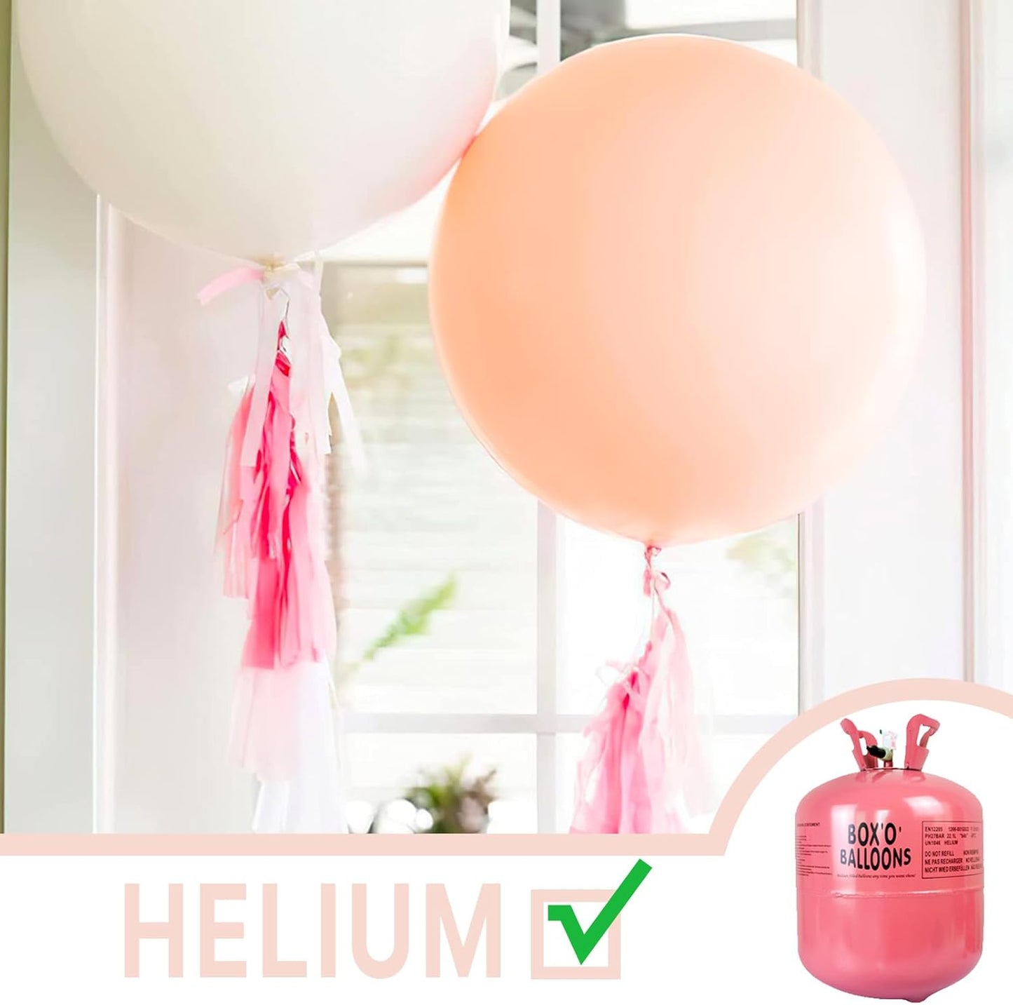 PartyWoo Light Pink Large Balloons 4 pcs 36 Inch Big Jumbo Giant Pastel Baby Pale Pink Latex Balloons for Graduation Wedding Baby Shower Princess Bachelorette Birthday Party Decorations Pink-Q01