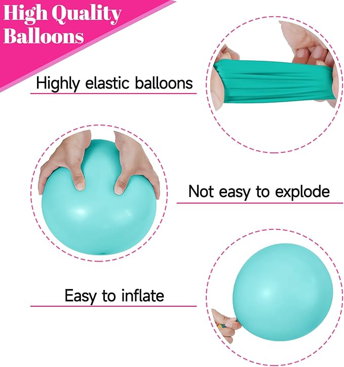 68Pcs Pink Purple Blue Balloon 12 Inch Confetti Balloons Yellow Teal Balloon for Kids Birthday Baby Shower Magic Theme Decoration Engagement Party Supplies.