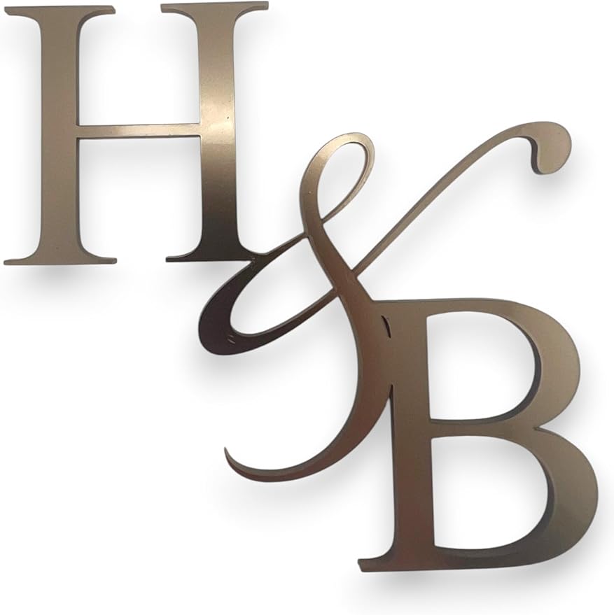 Personalized Wedding Cake Charm, Custom Monogram Side Topper - 30 colors to choose from