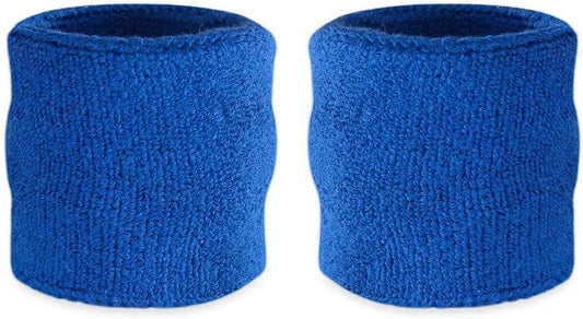 Suddora Wrist Sweatbands, Absorbent and Breathable Thick Cotton Bands for Working Out, Gymnastics, Basketball, Tennis, and Football, Multiuse Wristbands for Costumes and Cosplay