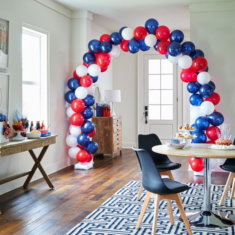 Red White Blue Balloons, 66pack 12inch Macaron Latex Party Balloons for Birthday Graduation 4th of July Independence Day Anniversary New Year Holiday Party Decorations