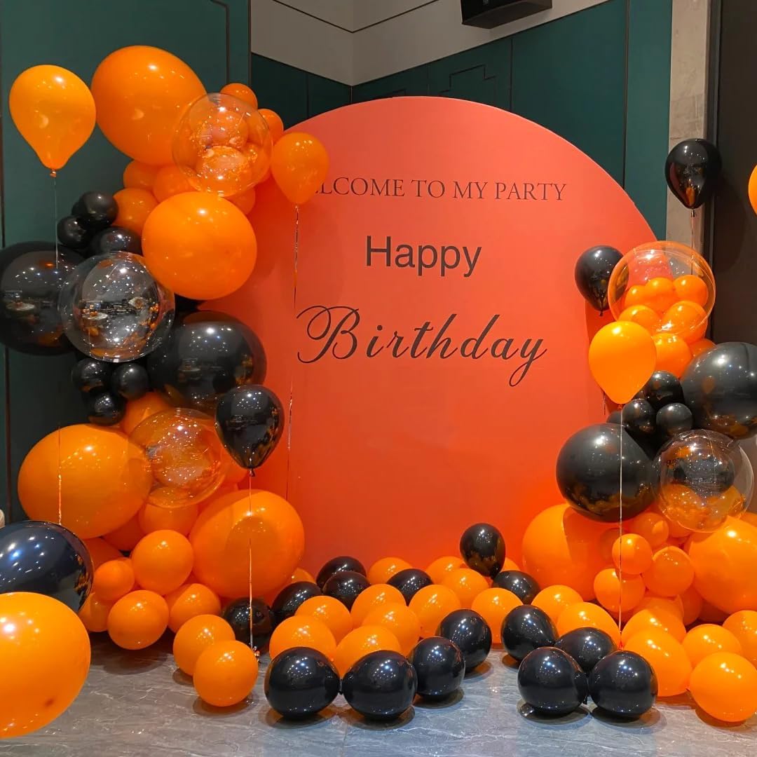 AZOWA 24 Inch Orange Balloons 16-Count Large Latex Round Balloons for Party Wedding Birthday Baby Shower Decoration (Orange, 16 Pcs)