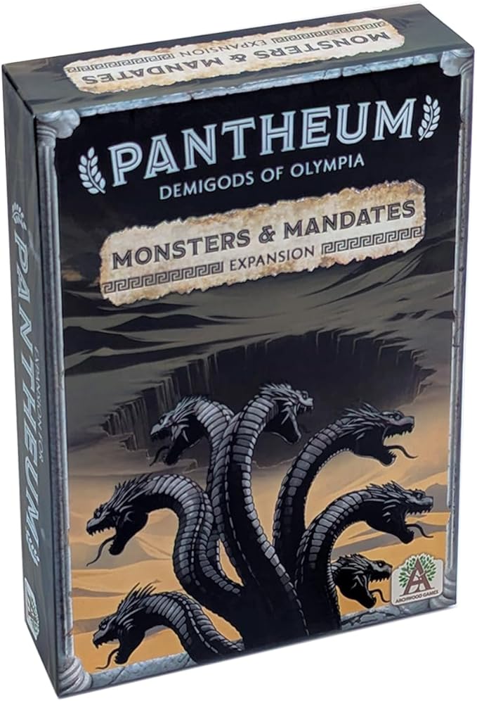 Monsters & Mandates Expansion for Pantheum by Archwood Games | 3 Modular Add-Ons with New Demigods, Monsters & Mandate Missions | Strategy Expansion for Ages 12+ | 1–4 Players | 45–60 Min Playtime