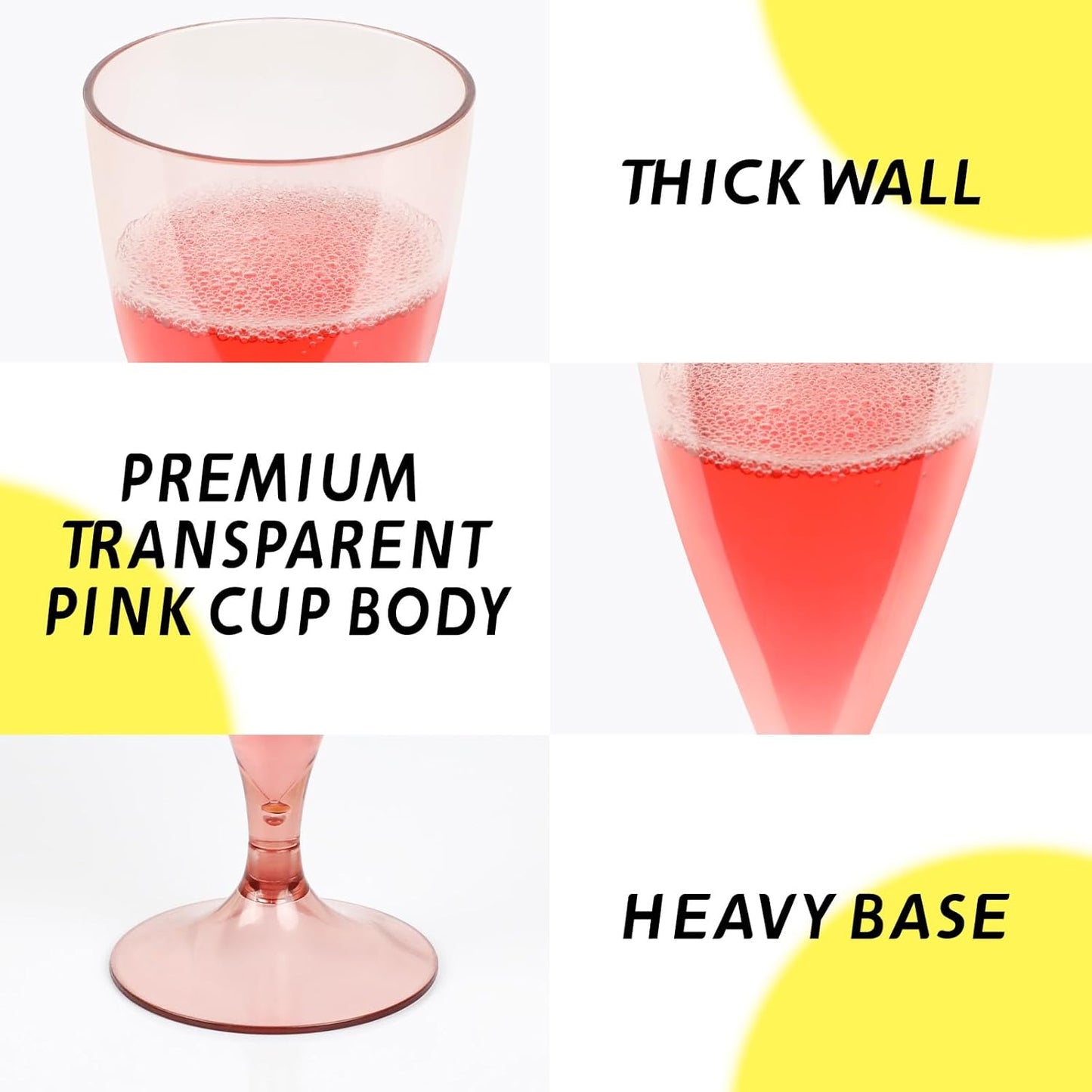 Champagne Flutes Plastic 16 Pack Stemless Champagne Flutes Shatterproof & Reusable Plastic Champagne Glasses BPA-Free Mimosa Glasses Perfect for Sparkling Wine Parties Christmas Events Dishwasher Safe
