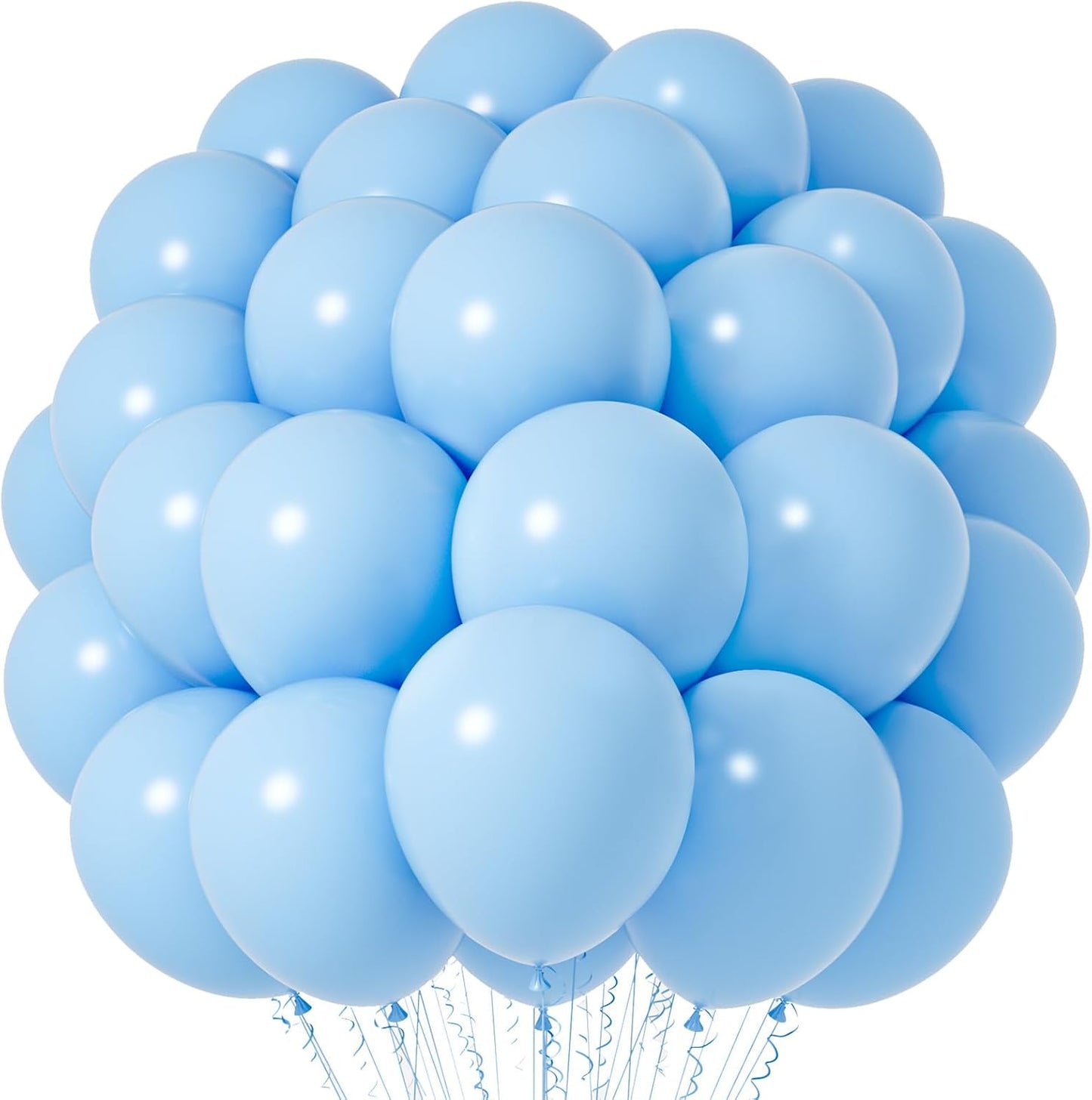 Light Blue Balloons, 66pack 12inch Baby Blue Latex Party Balloons for Boys Girls Birthday Party, Baby Shower, Wedding, Gender Reveal, Baby Shower, Anniversary Party Decorations