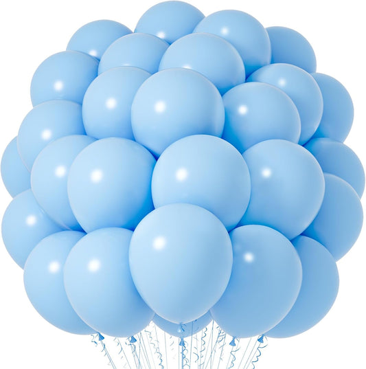 Light Blue Balloons, 66pack 12inch Baby Blue Latex Party Balloons for Boys Girls Birthday Party, Baby Shower, Wedding, Gender Reveal, Baby Shower, Anniversary Party Decorations