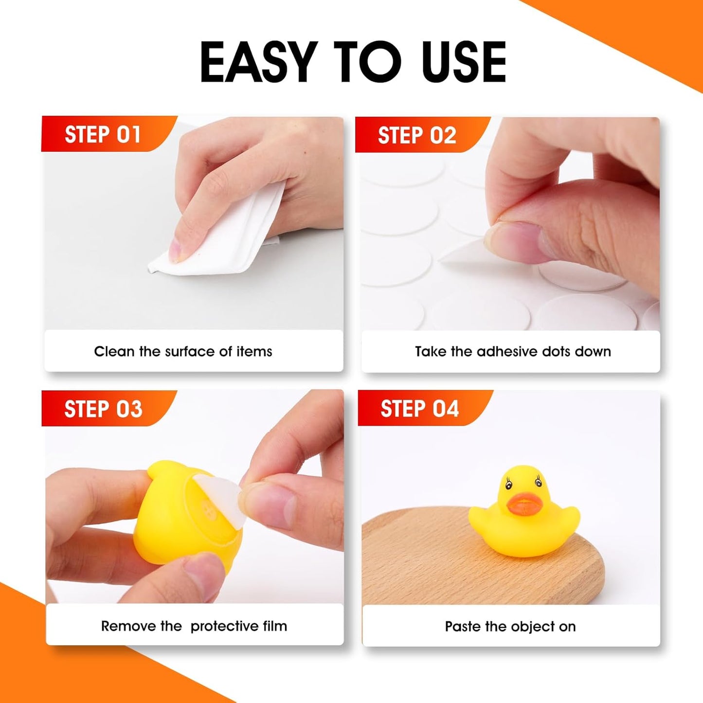 AROIC 1000 Pcs Sticky Dots, 0.8" Poster Putty Adhesive Stickers for Wall Hanging Crafts Balloons Festival Party Decorations, Sticky Tack Round No Trace Double Sided Tape Dots Waterproof Small Stickers