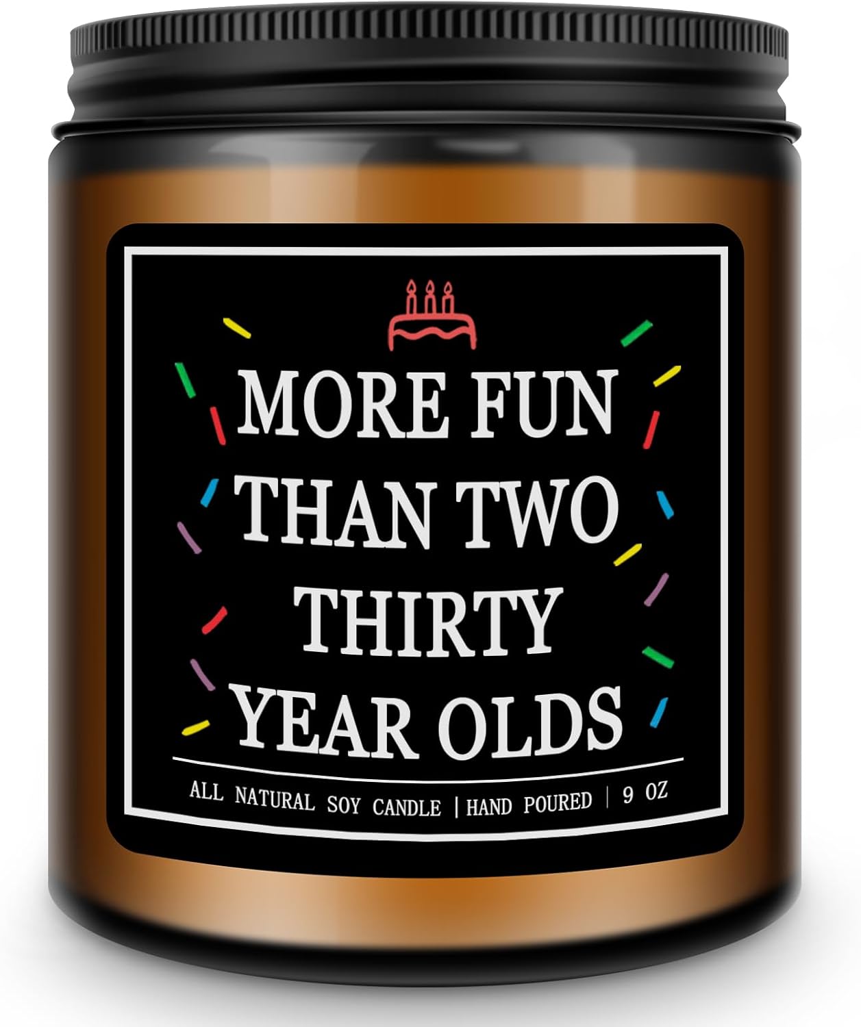 Homsolver 60th Birthday Gifts for Men Women, 9OZ Lavender Scent 1965 60th Birthday Candle for Him Her, Mom, Dad, Brother, Sister, Happy Birthday Decorations Candles with 50+ Hours Burn Time, Handmade