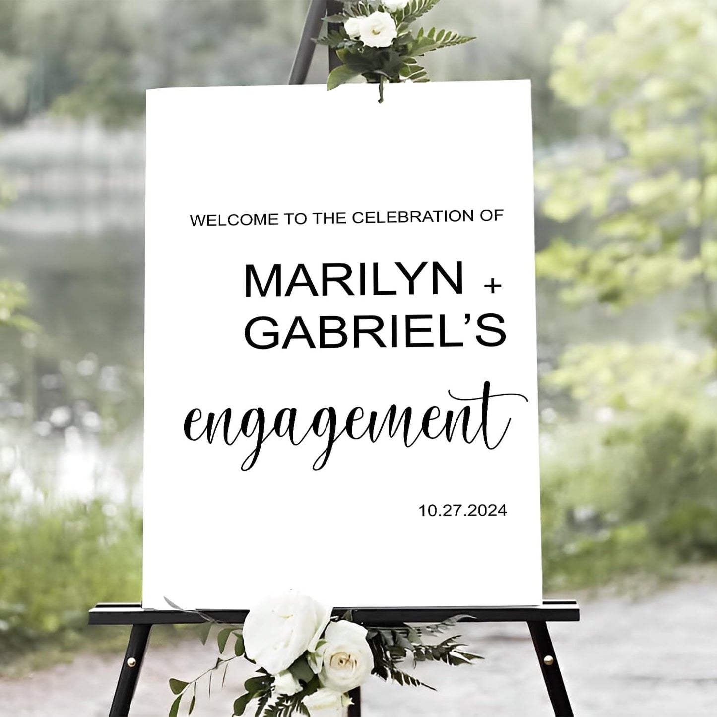 Wedding Welcome Sign - Engagement Party Sign