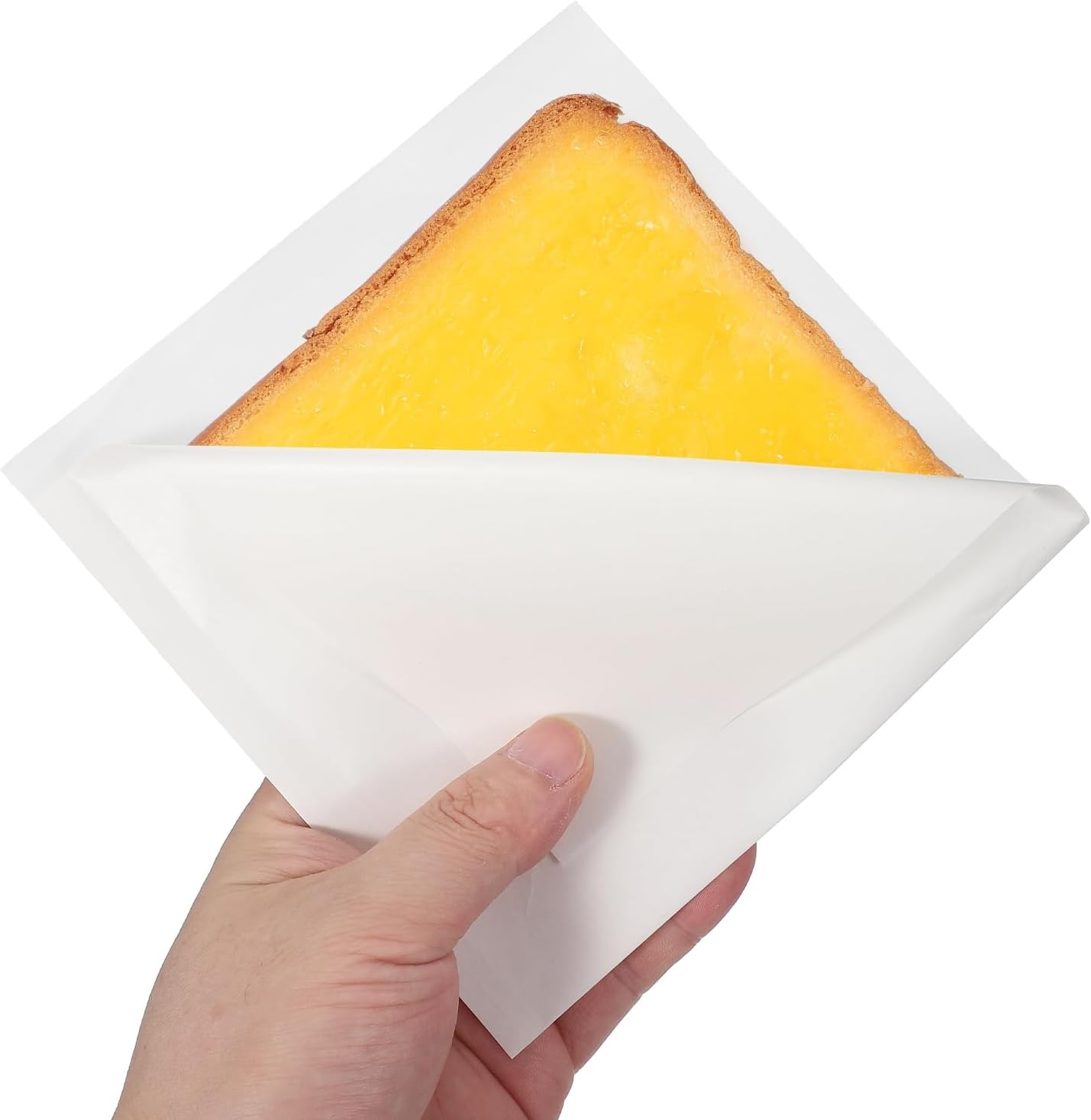 uxcell 200pcs Pastry Bags, 5.9 x 5.9 Inch Greaseproof Double Open Paper Wrappers Sandwich Bags for Donut Sandwich Pretzel Snacks Cookies, White Paper