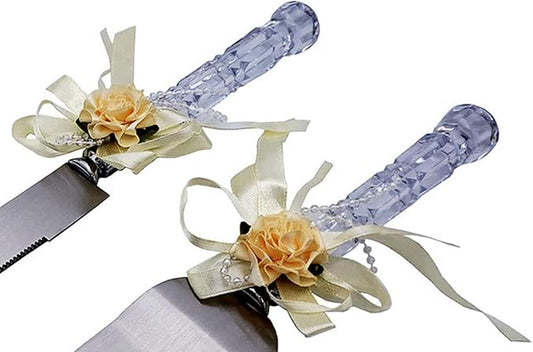 GIFTS INFINITY Personalized Wedding Cake Knife and Server Set with Engraving – Cake Cutting Utensil Set, Keepsake Gift for Wedding, Anniversary, Reception, Birthday & Other Occasions