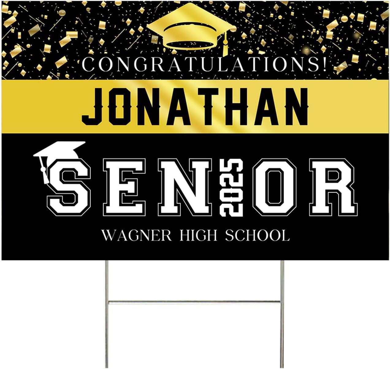 Personalized Graduation Party Welcome Sign, Class of 2025 Yard Sign, Graduation Party Welcome Sign 2025, Grad Party Sign, Senior High School College Graduation Decorations