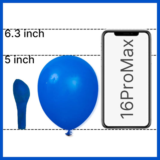 PartyWoo Royal Blue Balloons 100pcs of 5 Inch Dark Blue Latex Balloons for Wedding Baby Shower Gender Reveal Anniversary Graduation Under The Sea Men Birthday Bachelorette Party Decorations Blue-Y5