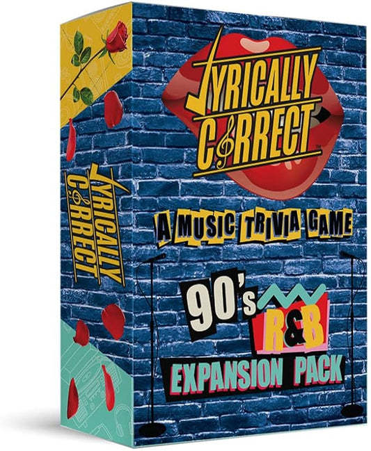 Lyrically Correct '90s R&B Expansion Pack - Music Trivia Card Game Add-On - Finish The Lyrics Challenge, Fun for Adults, Party or Family Night