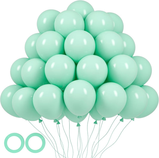 105pcs Mint Green Balloons 12inch Party Latex Balloons for Boys Girls Birthday Baby Shower Gender Reveal Wedding Sunflower Party Decorations
