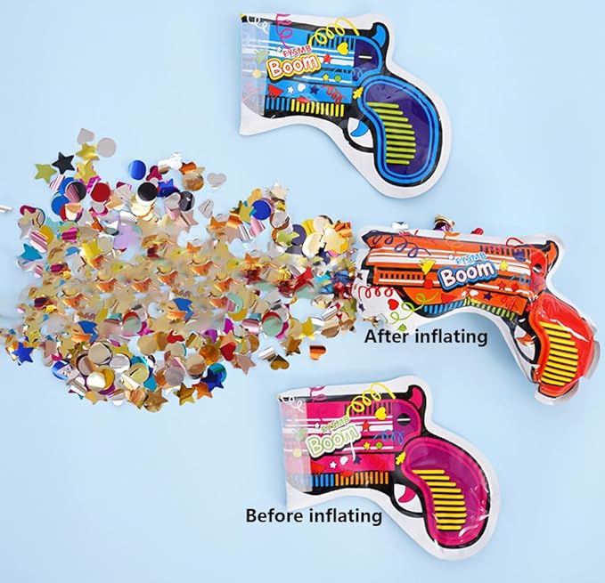 Handheld Confetti Cannon,Confetti Poppers for Wedding andBirthday,Party Mini Confetti Poppers,10PCS