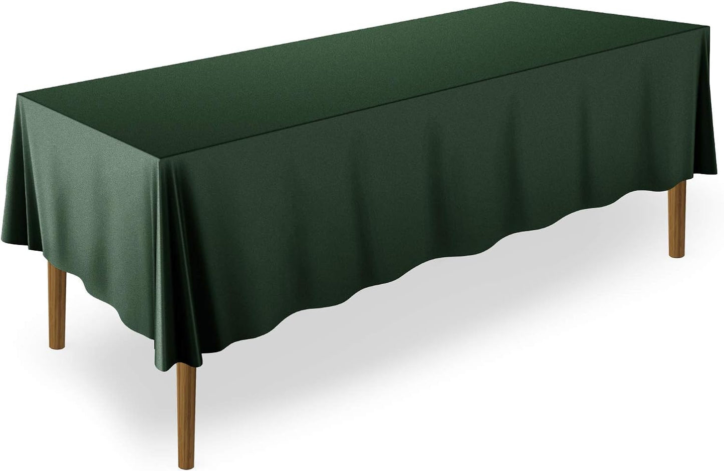 Lann's Linens - 70" x 120" Premium Tablecloth for Wedding/Banquet/Restaurant - Rectangular Polyester Fabric Table Cloth - Hunter Green